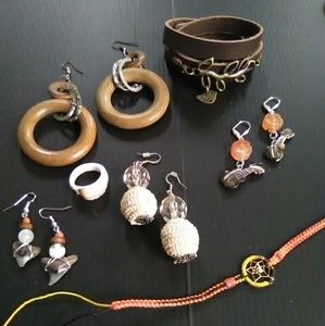 Misc Brown Jewelry Lot 1